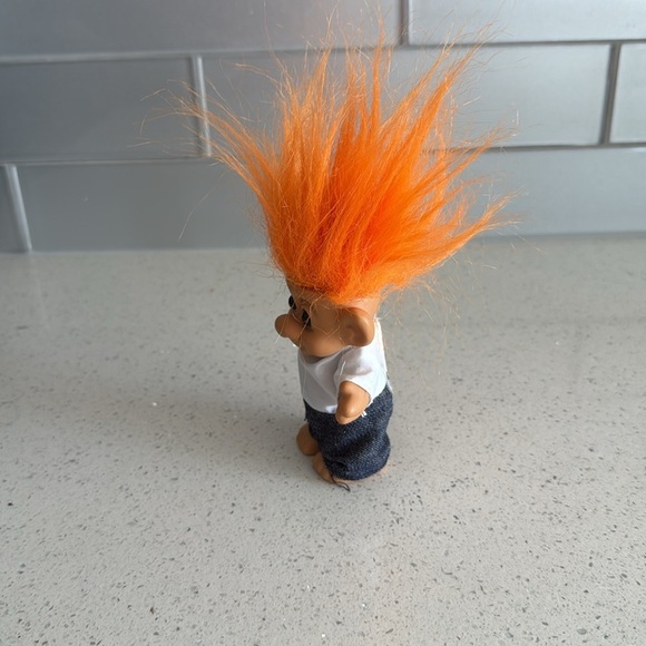 🏴 vintage Troll Doll with Orange Hair - Picture 4 of 8